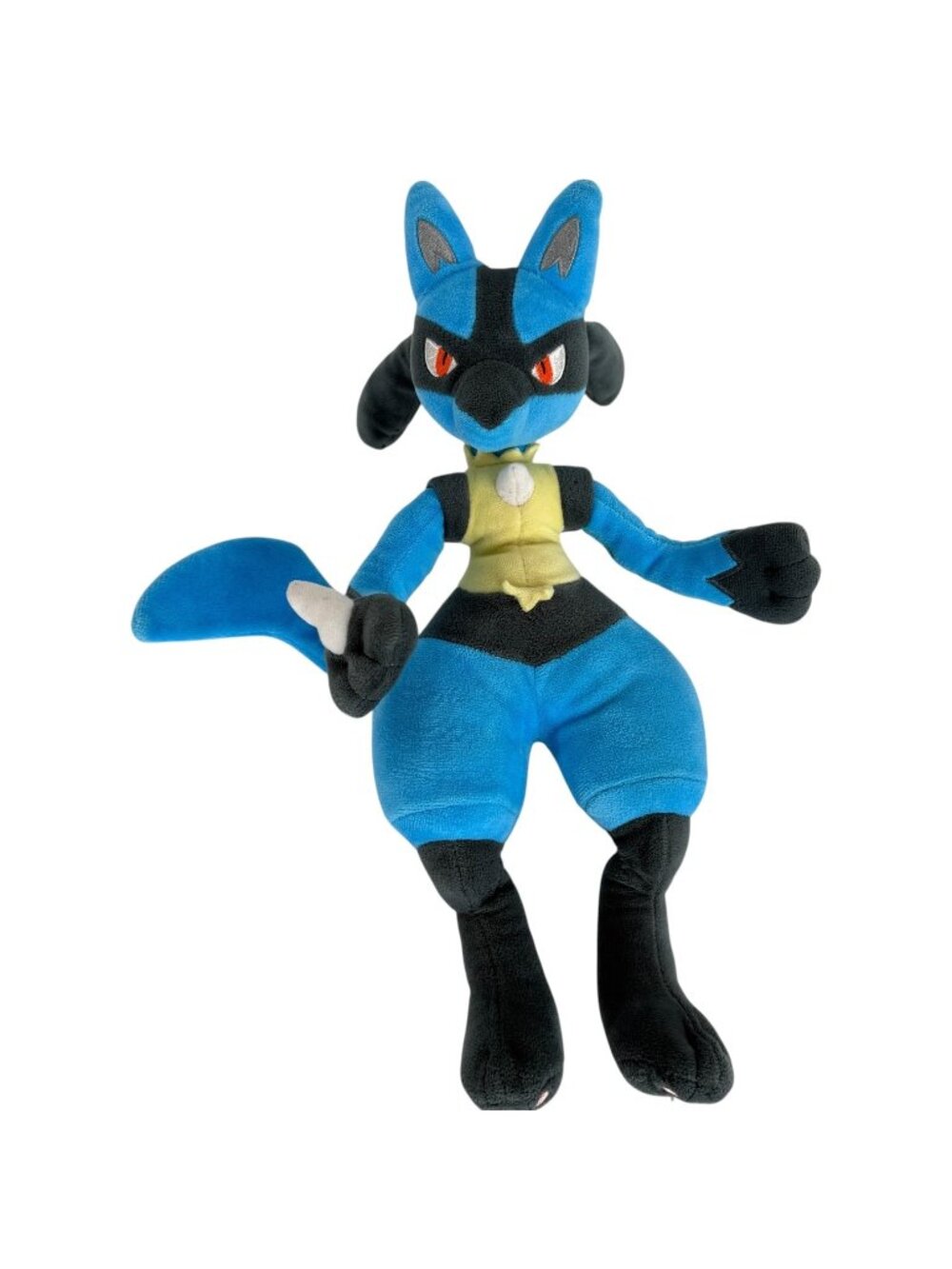 Pokemon Lucario Plush‎ Toy 2021 Nintendo Stuffed Animal Blue & Black 13” Jackal